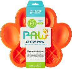 PetDreamHouse PAW Slow Feeder Orange