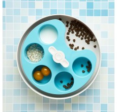 PetDreamHouse SPIN Interactive Feeder Palette Blue