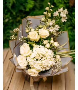 Hydrangea & White Roses