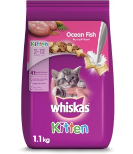 Whiskas Hairball Control with Chicken & Tuna, Dry Food Adult, 1+ Years, 1.1kg