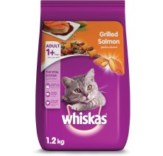 Whiskas Grilled Salmon, Dry Food Adult, 1+ years, 1.2kg