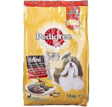 Pedigee Small Breed Beef Lamb and Vegetables Dry Dog Food 1.5 Kg