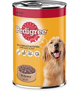 Pedigree Beef Chunks in Gravy, Wet Dog Food, Can, 400 gm