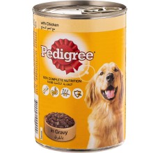 Pedigree Chicken Chunks in Gravy, Wet Dog Food, Can, 400 gm
