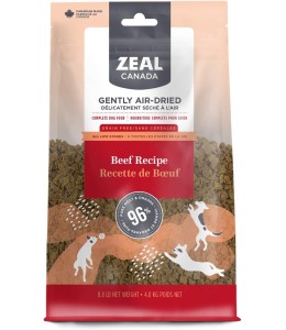 Zeal Gently Air-Dried Beef for Dogs - 8.8 lbs / 8Kg