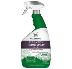 Natural Flea + Tick Home Spray-CAT (32 oz)