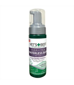 Vet’s Best Flea and Tick Waterless Bath Foam for Cats 5oz