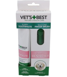 Vet’s Best Puppy Toothpaste with Silicon Finger Brush