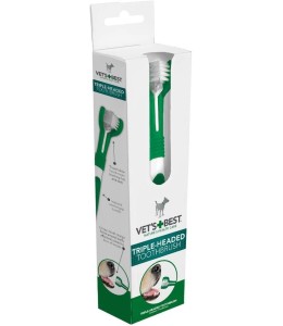 Vets Best Triple Headed Toothbrush for Dogs
