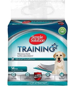 Simple Solution Premium Dog and Puppy Training Pads, Pack of 14