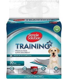 Simple Solution Premium Dog and Puppy Training Pads, Pack of 30