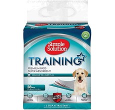 Simple Solution Premium Dog and Puppy Training Pads, Pack of 56