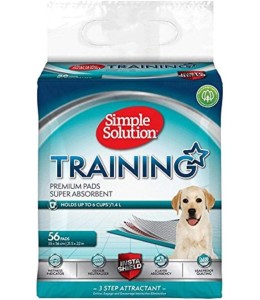 Simple Solution Premium Dog and Puppy Training Pads, Pack of 56