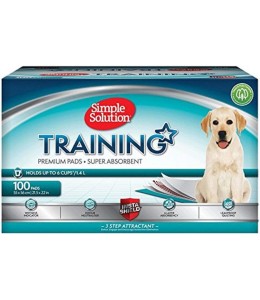 Simple Solution Premium Dog and Puppy Training Pads, Pack of 100