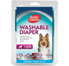 Simple Solution Washable Female Dog Diaper, Medium