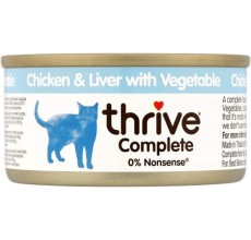 Thrive Complete Cat Chicken & Liver W/ Veg Wet 75G