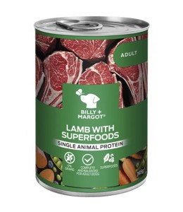 Billy & Margot Adult Lamb with Superfoods Can - 395gm