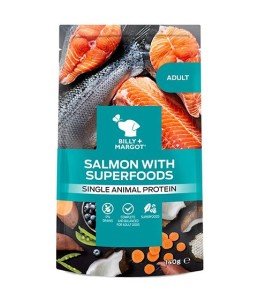 Billy & Margot Adult Salmon with Superfoods Pouch - 140gm