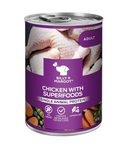 Billy & Margot Adult Chicken with Superfoods Can - 395gm