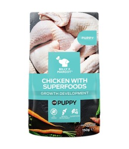 Billy & Margot Puppy Chicken with Superfoods Pouch - 150gm