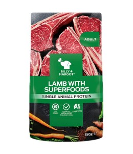 Billy & Margot Adult Lamb with Superfoods Pouch - 150gm