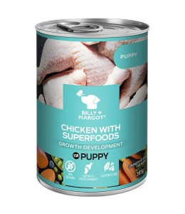 Billy & Margot Puppy Chicken with Superfoods Can 395gm