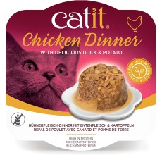 Catit Chicken Dinner, Duck & Potato 80 g, 6pcs