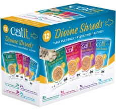 Catit Divine Shreds, Tuna Multipack 75g, 12pcs