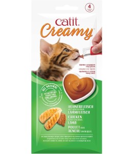 CatIt Creamy Lickable Treats - Chicken & Lamb - 12 Pack