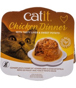 Catit Chicken Dinner, Liver & Sweet Potato 80 g, 6pcs