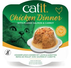 Catit Chicken Dinner, Salmon & Carrot 80 g, 6pcs