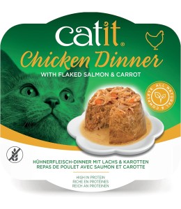 Catit Chicken Dinner, Salmon & Carrot 80 g, 6pcs