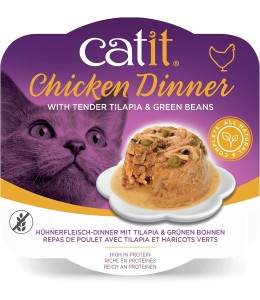 Catit Chicken Dinner, Tilapia & Green Beans 80 g, 6pcs