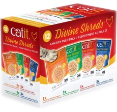 Catit Divine Shreds, Chicken Multipack 75g, 12pcs