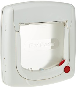 Pet Safe 4 Way Locking Deluxe Cat Flap - White