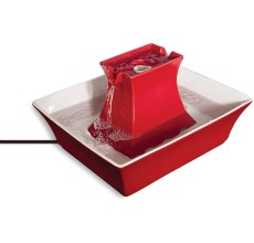 Drinkwell Pagoda Pet Fountain Red