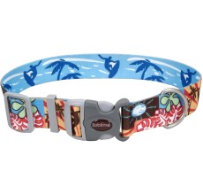 Coastal 1in Sublime Dog Collar Surf Sun and Beach Medium