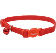 Coastal 3/8" SafeCat Nylon Breakaway Collar Red