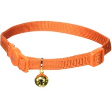 Coastal 3/8in  SafeCat Nylon Breakaway Collar Sunset Orange