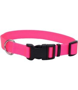 Coastal 3/8in Tuff Dog Collar X-Small Neon Pink