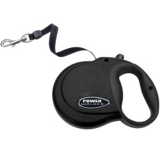 Coastal Power Walker Retractable Leash 12" Black Medium