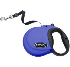 Coastal Power Walker Retractable Leash 12" Blue Medium