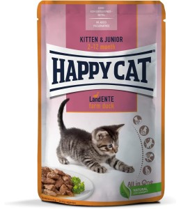 Happy Cat MIS Kitten & Junior Farm Duck - 85 G