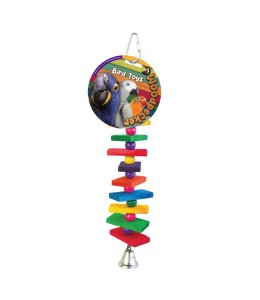 Woodpecker Bird Toy Candy Crush With Bell 28*4.5 Cms