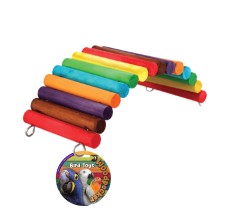 Woodpecker Bird Toy Rainbow Bridge 20*9.5*7 Cm
