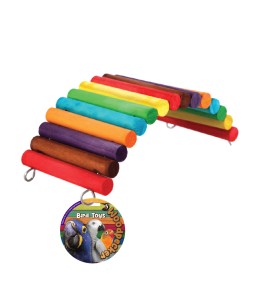 Woodpecker Bird Toy Rainbow Bridge 20*9.5*7 Cm