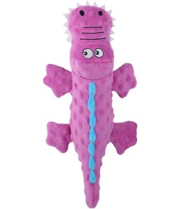 Plush Pet Crazy Gators Dog Toy - 1pc