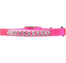 Petmate Petmate Cat Elastic Collar 3/8 X 8-10" Pink Bling