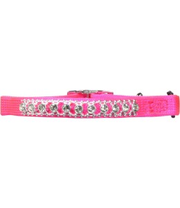 Petmate Petmate Cat Elastic Collar 3/8 X 8-10" Pink Bling