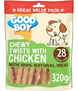Chewy Chicken Twists - 320G Value Pack